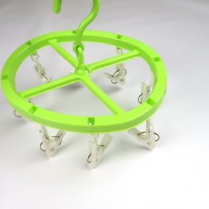 Drying hanger with 8 pegs for underwears, socks, scarves, gloves, baby clothes